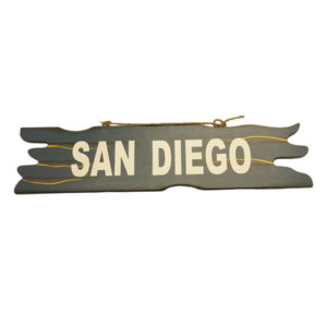 grey San Diego sign