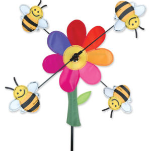 flower and bees garden spinner