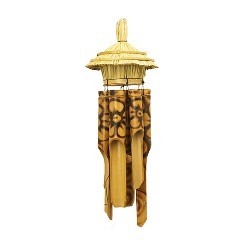 flower design bamboo wind chime without lower string