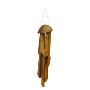 simple bamboo wind chime with lower and upper string