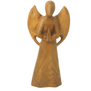 wooden angel figurine