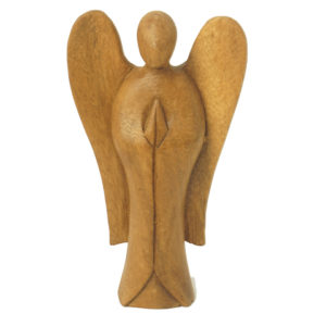 wooden angle figurine