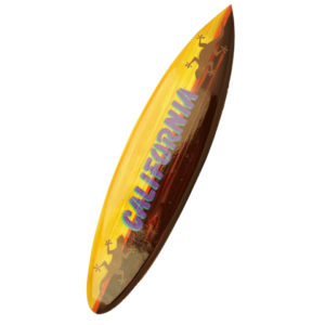 surfboard wall art california with lizards