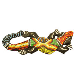 colorful lizard figurine